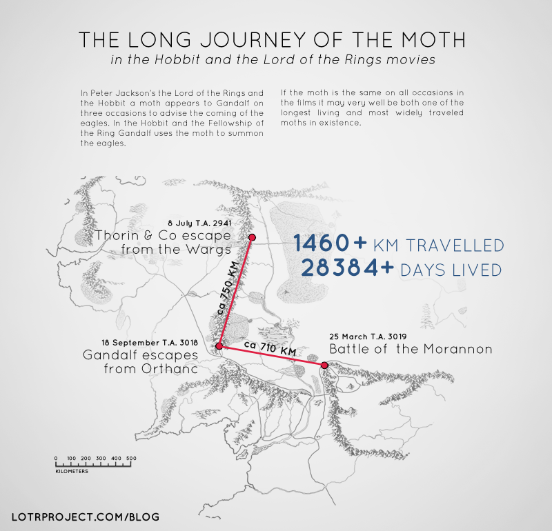 Lord of the Rings map infographic – Fellowship route