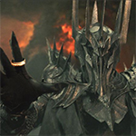 Sauron as depicted in the Lord of the Rings films by Peter Jackson.