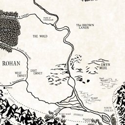 rohan lord of the rings map